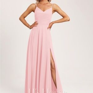 JJ’s House A-Line V-Neck Floor Length Chiffon Dress
